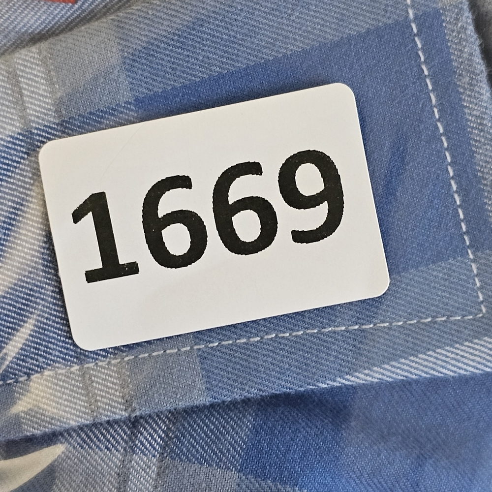 UNTUCKit Blue and White Plaid Casual Button-Down Shirt - Picture 14 of 14